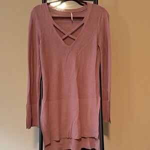Women's Free People Mauve Long Sleeve Top